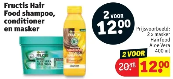 Aanbieding: Fructis Hair Food shampoo, conditioner en masker