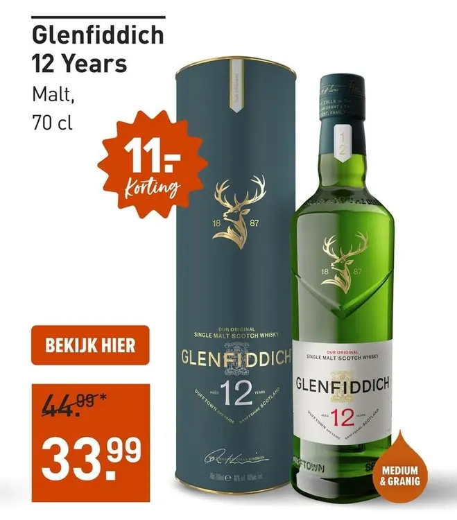 Aanbieding: Glenfiddich 12 Years