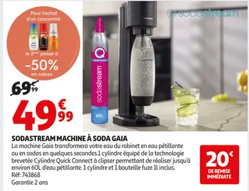 Aanbieding: Sodastream machine à soda gaia