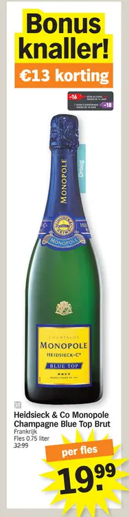 Promotie: Heidsieck & Co Monopole Champagne