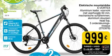Aanbieding: Elektrische mountainbike E-VORTEX