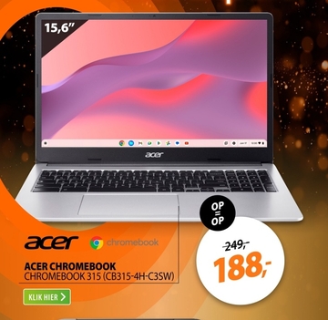 Aanbieding: Acer Chromebook 315 (CB315-4H-C3SW) Zilver