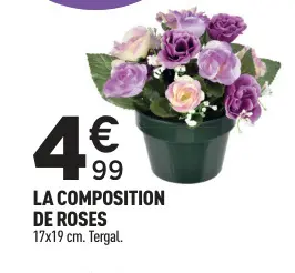 Offre: La composition de roses