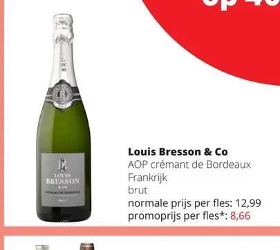 Promotie: AOP crémant de Bordeaux brut