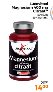 Aanbieding: Lucovitaal Magnesium Citraat