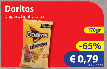 Aanbieding: Doritos Dippers, Lightly salted