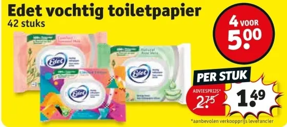 Promotie: Vochtig toiletpapier