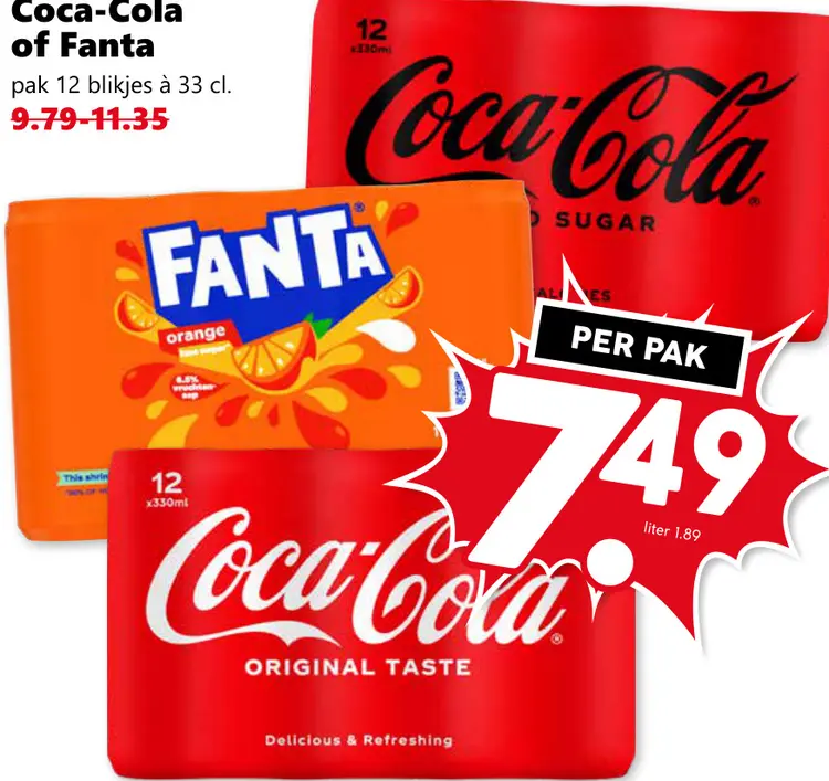 Aanbieding: Coca-Cola of Fanta