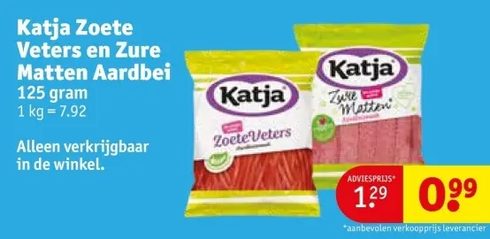 Promotie: Zoete Veters en Zure Matten Aardbei