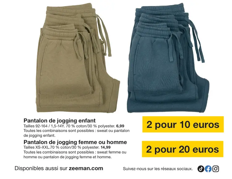 Offre: Pantalon de jogging