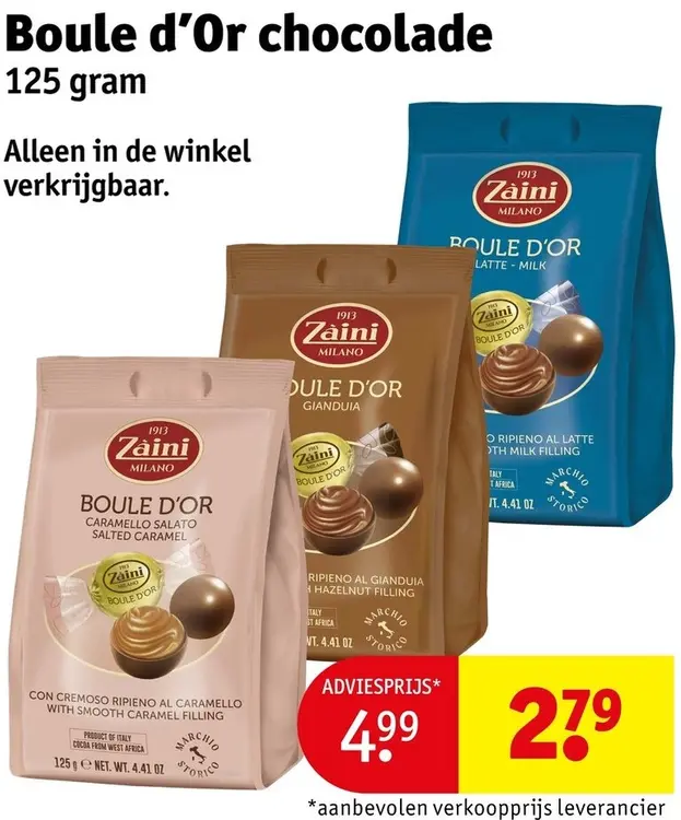 Aanbieding: Boule d'Or Chocolade