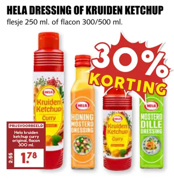 Aanbieding: Hela kruiden ketchup curry original