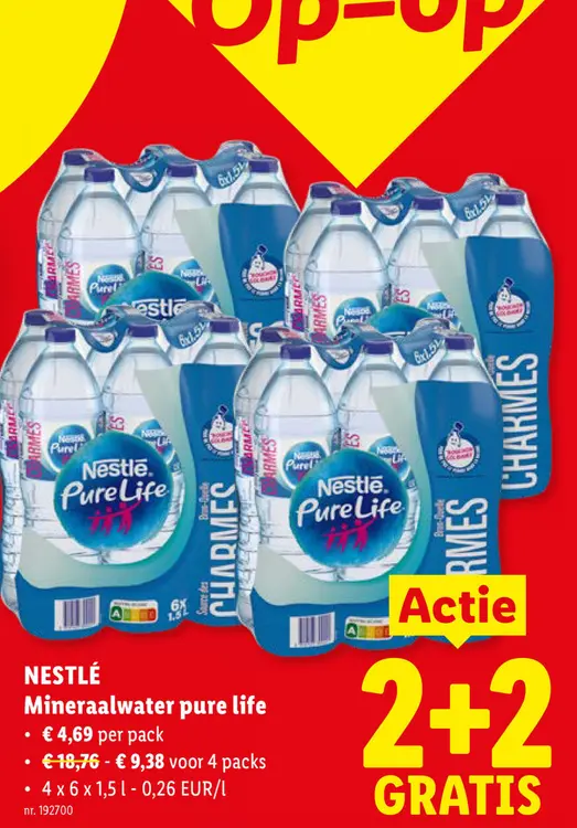 Promotie: Mineraalwater pure life