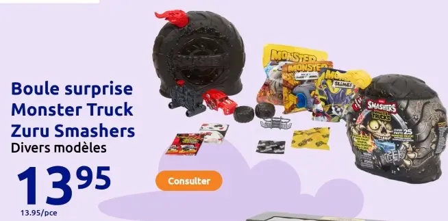 Offre: Boule surprise Monster Truck Zuru Smashers