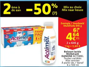 Offre: Boisson lactée