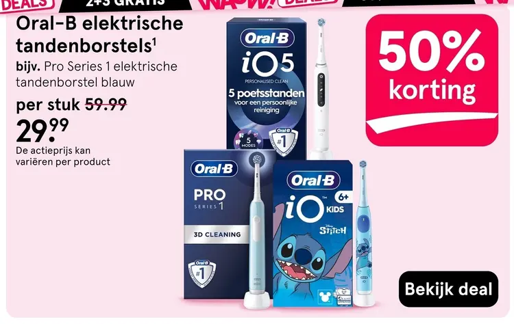 Aanbieding: Oral-B elektrische tandenborstels