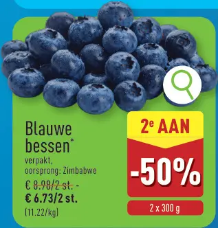 Promotie: Blauwe bessen