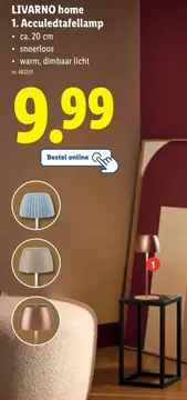 Aanbieding: Acculedtafellamp