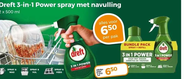 Aanbieding: 3-in-1 Power spray met navulling