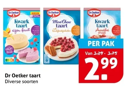 Aanbieding: Dr Oetker taart