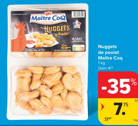 Offre: Nuggets de poulet