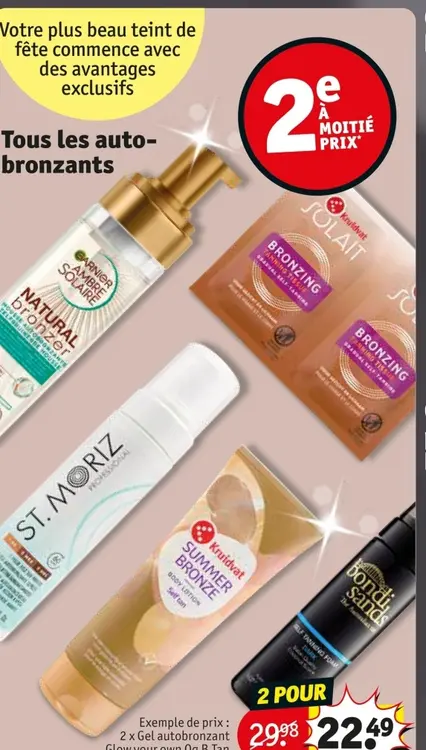 Offre: Tousles auto bronzants