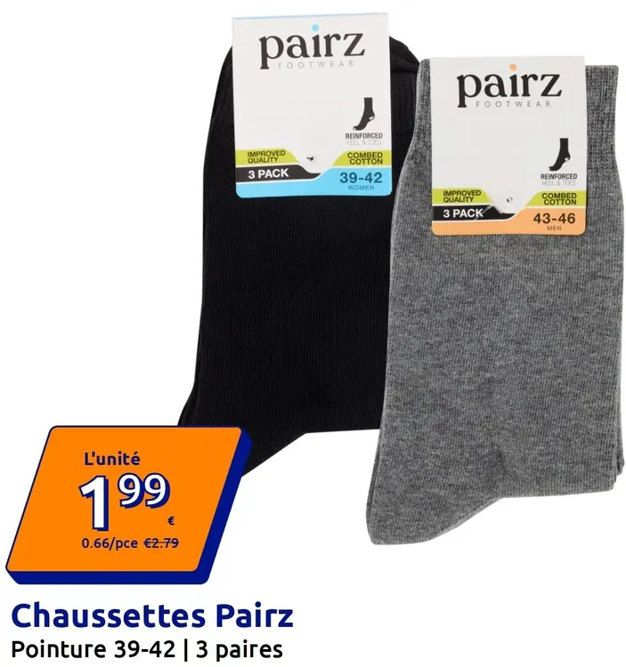 Offre: Pairz Chaussettes