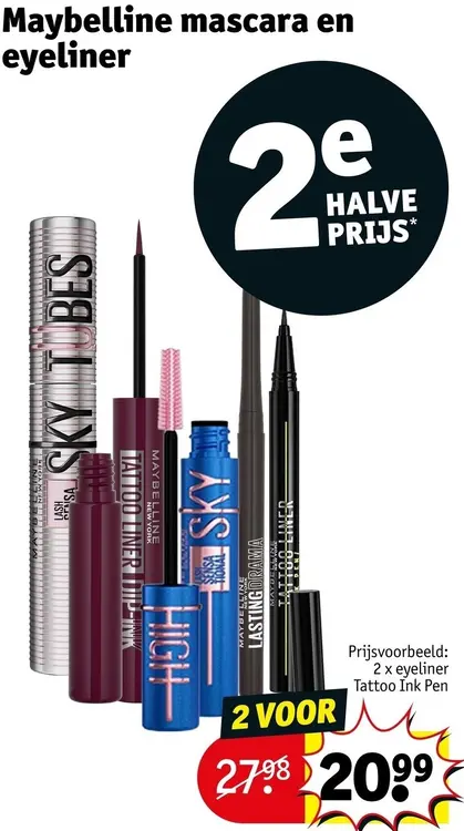 Promotie: Mascara en eyeliner
