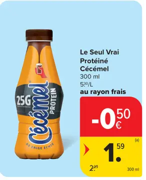 Offre: Le Seul Vrai Protéiné Cécémel