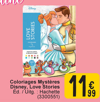 Offre: Coloriages Mystères Disney, Love Stories