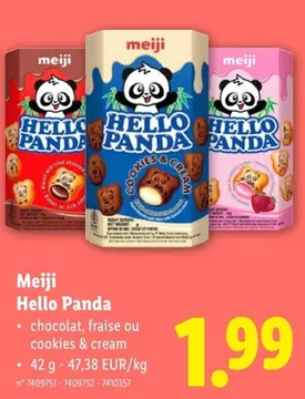 Offre: Meiji Hello Panda
