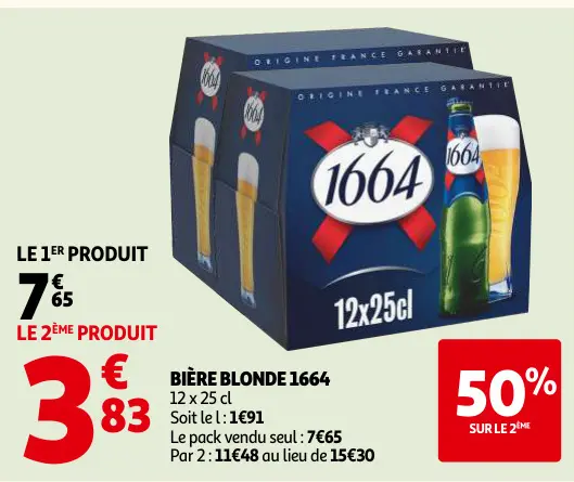 Offre: Bière blonde 1664
