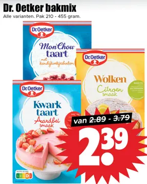 Aanbieding: Dr. Oetker bakmix