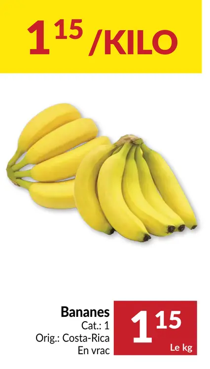 Offre: Bananes