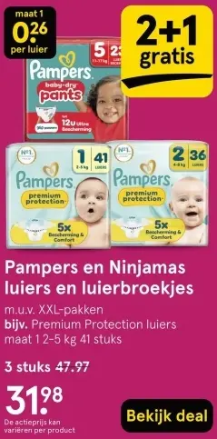 Aanbieding: Luiers en luierbroekjes