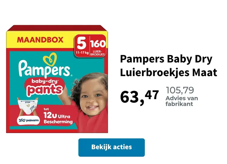 Promotie: Pampers Baby Dry Luierbroekjes Maat