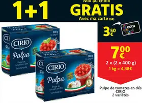 Offre: Pulpe de tomates en dés