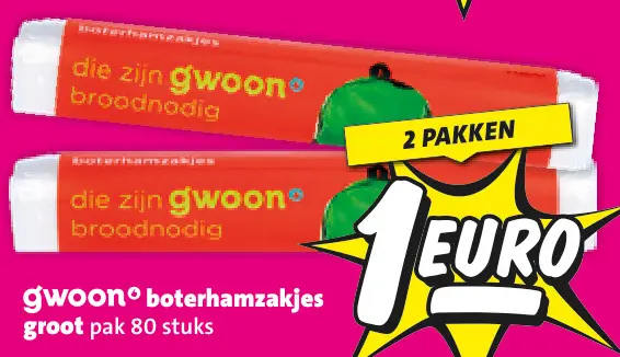 Aanbieding: Boterhamzakjes