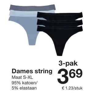 Aanbieding: Dames string