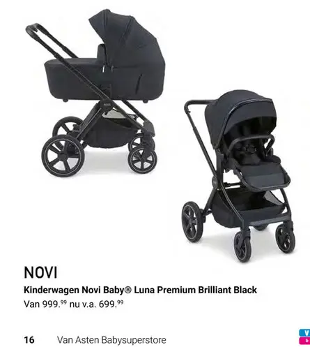 Aanbieding: Kinderwagen Novi Baby® Luna Premium Brilliant