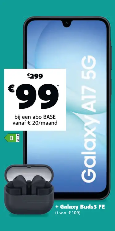 Promotie: Galaxy A17 5G + Galaxy Buds3 FE