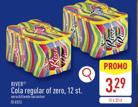Promotie: Cola regular of zero