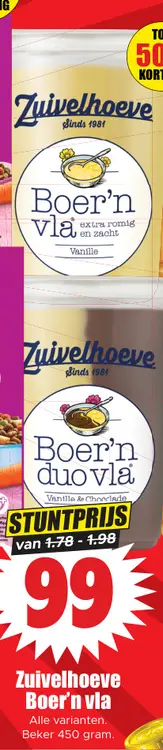 Aanbieding: Zuivelhoeve boer´n vla