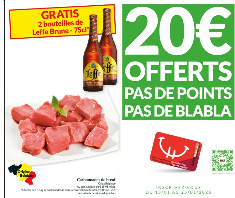 Offre: Carbonnades de bœuf
