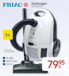 Promotie: Stofzuiger SLS7030 W