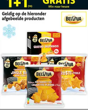 Promotie: Gratins Dauphinois, Croquettes Jingle Balls,