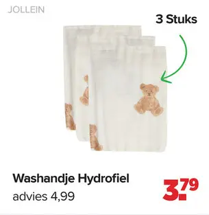 Aanbieding: Washandje Hydrofiel