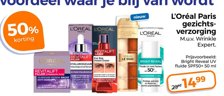 Aanbieding: L'Oréal Paris gezichtsverzorging