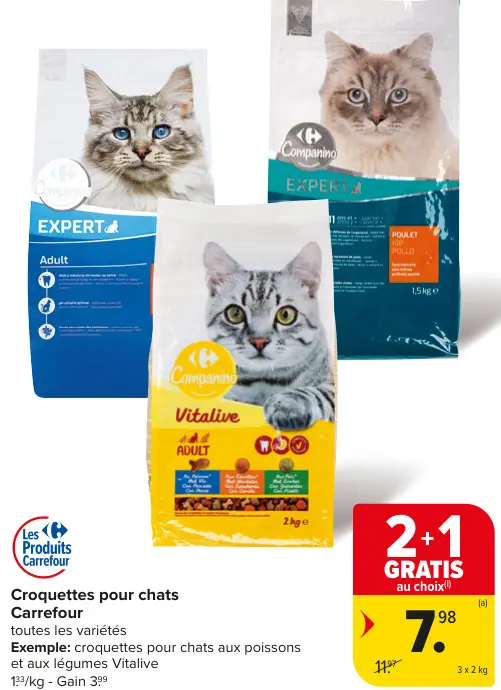 Offre: Croquettes pour chats