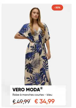 Offre: Robe à manches courtes Vero Moda